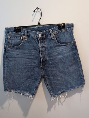 Levi's 501 '93 Cutoff Denim Blue Jean Shorts Size 32 Premium